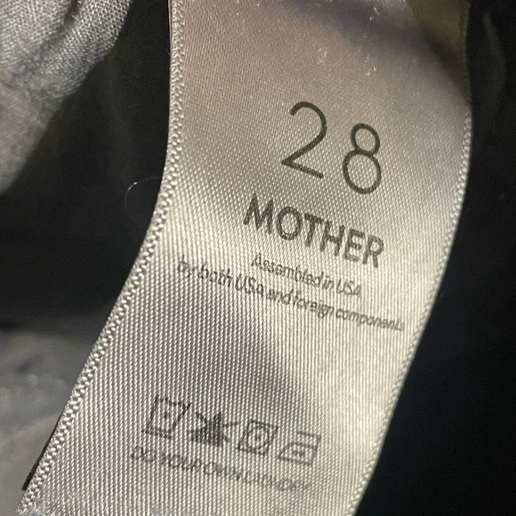 MOTHER The Rider High Waist Ankle Slim Straight Leg Jeans in Night in Paris